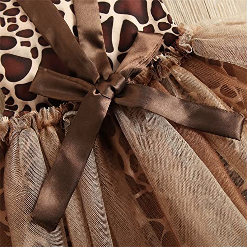 Newborn Infant Baby Girl Romper Dress Sleeveless Square Neck Deer Print Tulle Tutu Dresses Cute Clothing #TOP4