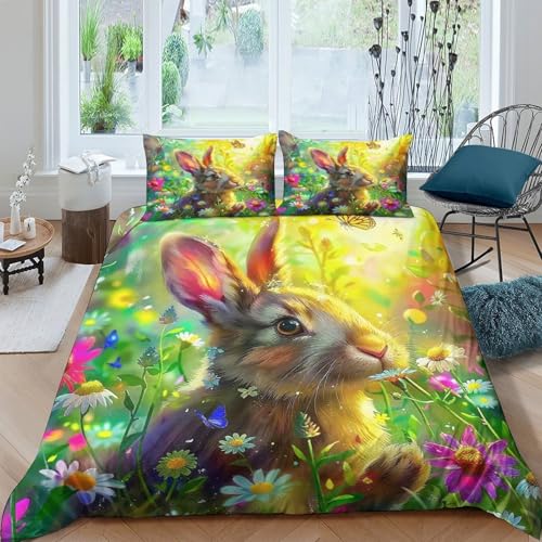 Parure de lit hérisson housse de couette 135x200 microfibre 3D - 2