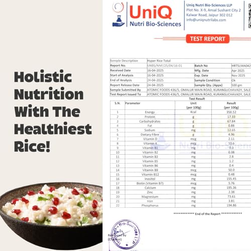 Image of RealNutriCo Hyper Rice, 2X High Protein Rice 9 kg | Low Carb High Dietary Fiber White Rice | For Whole Family | Better Portion Control | Non GMO | 14X Nutrition Boost
