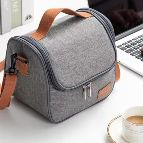 Bolsa Térmica Lancheira Pequena com Alça de Ombro - Bolsa Fitness Feminina e Masculina, Frasqueira p