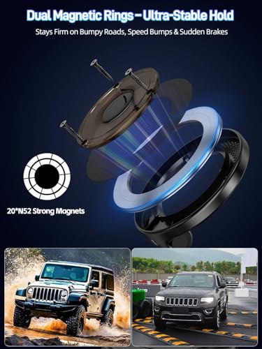 60% Off Car Phone Holder with Strongest Suction & Magnetic Mount