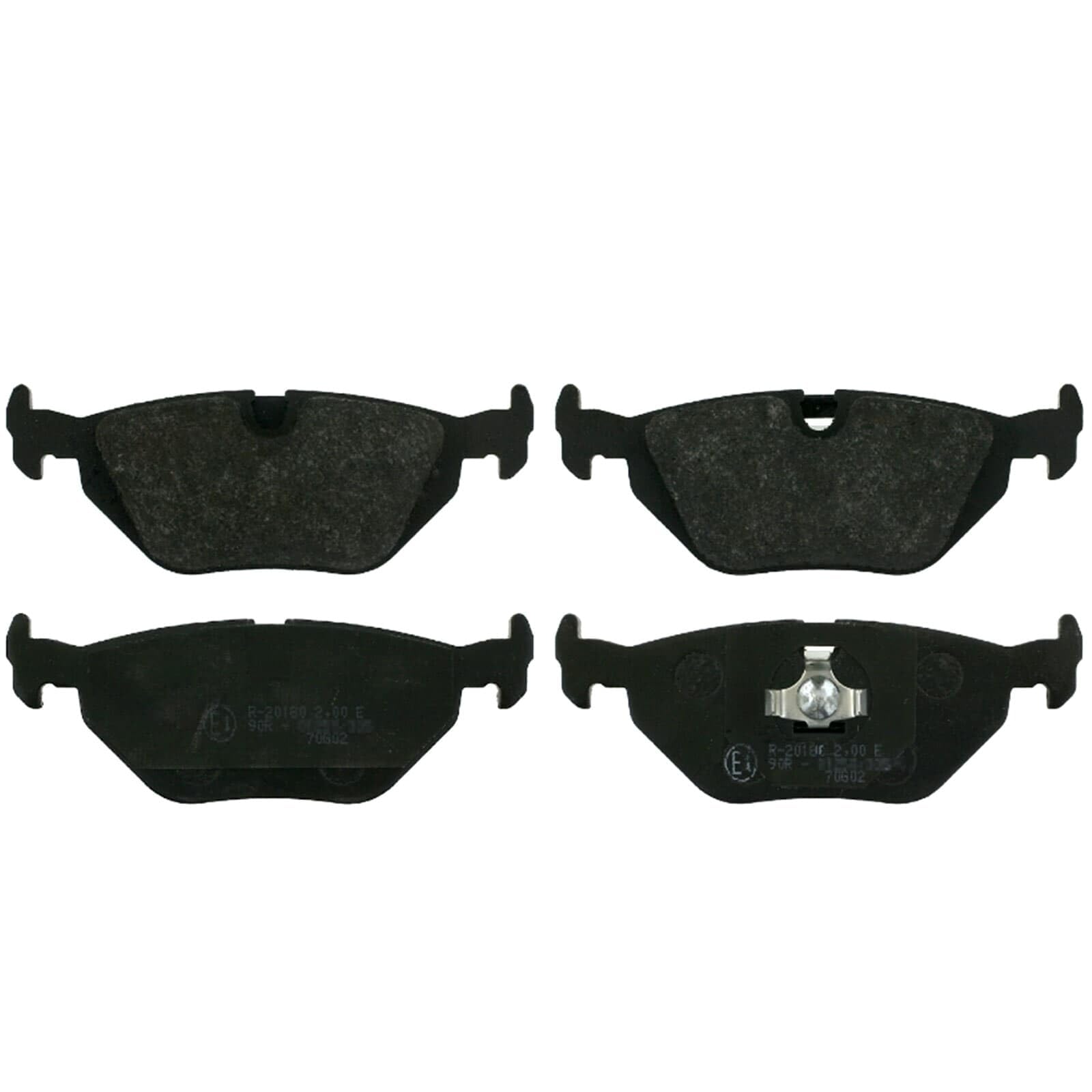 Febi Bremsscheiben Ø280mm + Beläge + Wk hinten | passend für 3er E46 316i+318i, Scheibenbremsensatz