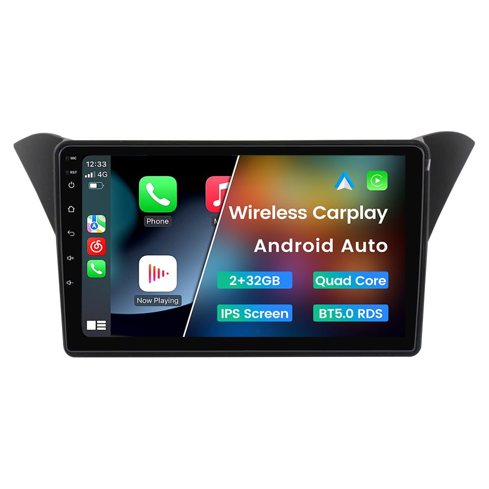 Android 13 Car Stereo Radio for Hyundai Genesis/Rohens Coupe 2013-2016, Biorunn 9 Inch GPS Wireless Wired Car-Play Android Auto IPS Touch Screen Navi WiFi FM RDS Head Unit 2GB RAM 32GB ROM