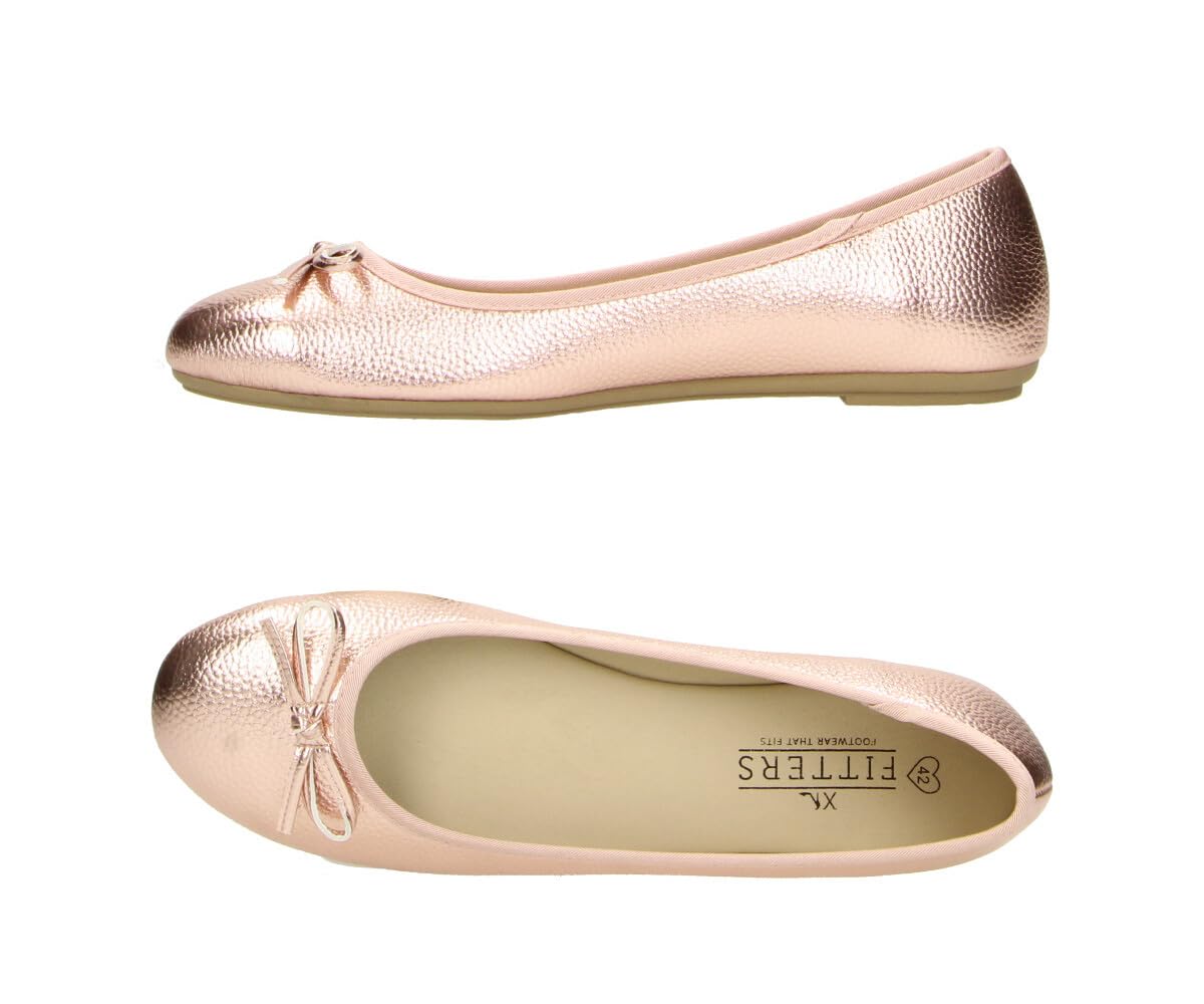 Fitters, ballerine da donna Lou, scarpe alla moda, taglie forti, comode ballerina, scarpe da donna, taglie forti, Lou in 42, 43, 44, 45, 46