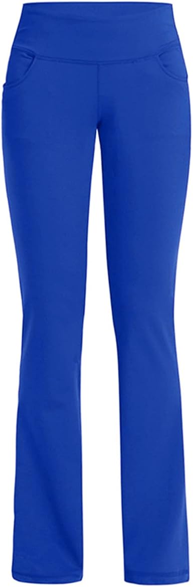Spewahor Pantaloni da yoga leggermente svasati da donna, pantaloni casual a  vita alta elastici a gamba larga, pantaloni elasticizzati sportivi di moda  : Amazon.it: Abbigliamento