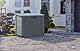 Duramax Cedargrain StoreAway 1200L Gartenhaus aus Kunststoff / flacher Deckel, Mülltonnenbox, Gartenhaus, solide Konstruktion, ideal für Werkzeuge, BBQs und 2x 240L Mülltonnen, 145x85x125 cm, Grau