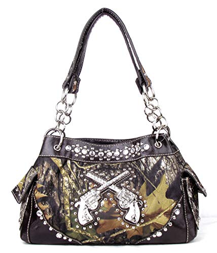 Women's Crossed Guns Pistols Purse Handbag Wallet in Multi-Color2