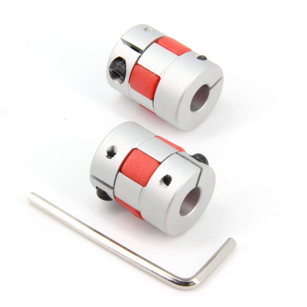 2St 4mm zu 8mm Aluminiumlegierung Kupplung Motorsteckerverbindung