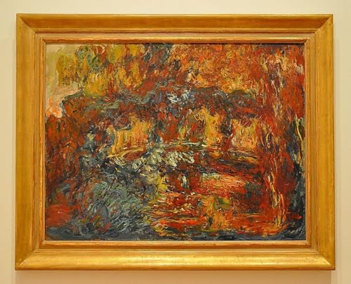 Impressions d'art mural la passerelle japonaise Monet poster 60x90cm vintage