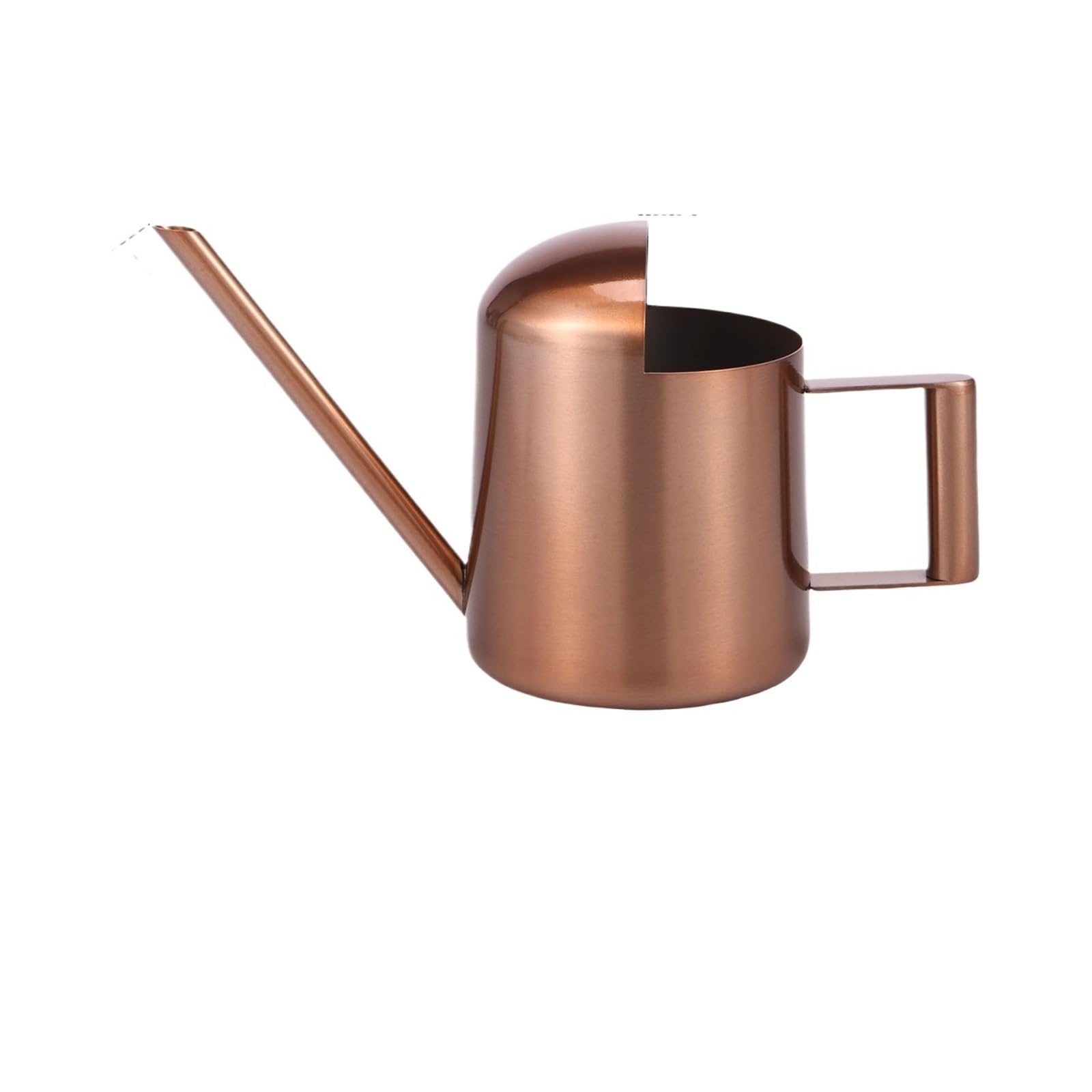 Annaffiato Annaffiatoio Piccolo con beccuccio Lungo, irrigazione da Giardino, in Acciaio Inox, for Piante da Interno ed Esterno, Fiori e Ufficio per Uso Domestico(Copper Color 300ML)