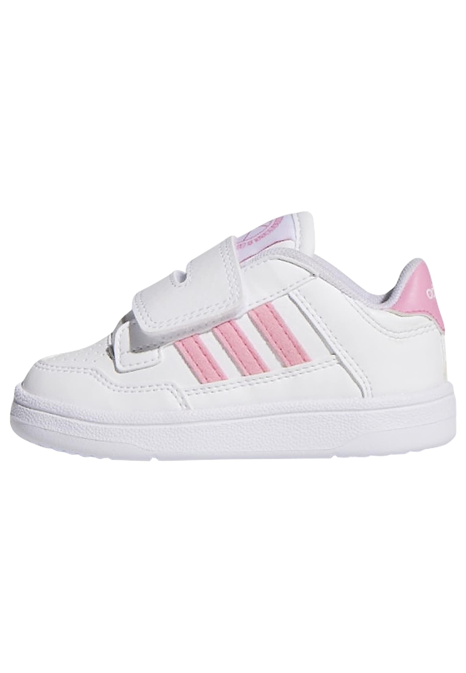 adidas Unisex Baby Rapid Court Infant Shoes, FTWR White/Bliss Pink/FTWR White, 8.5 UK Child