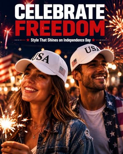 Image of USA Flag Hat for Men Women - 3D Embroidered Patriotic Baseball Cap, 4th of July, 250th