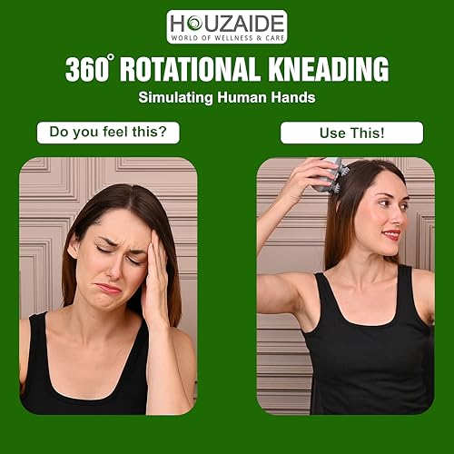 Image of HOUZAIDE Smart Scalp Massager Sparsh for Hair Growth | Help in Hair Fall and Dandruff Control |Holi gift options