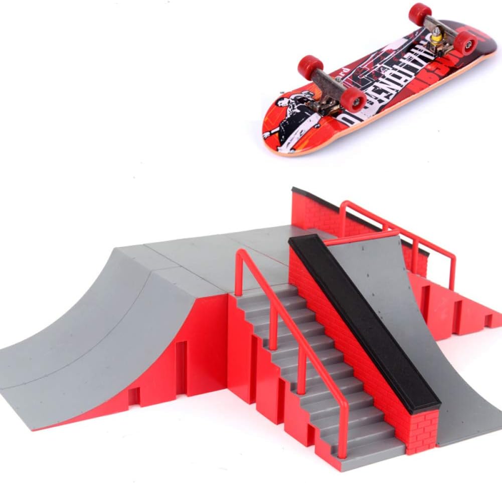 1pc Mini Skateboard Toy Skate Park for Fingerboard Skateboard Ramps Fingerboard Ultimate Park Training Board