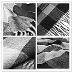 Men's Scarves Classic Arrival Winter Plaid Scarf Tassel Edge Soft Warm Scarf - Image 2