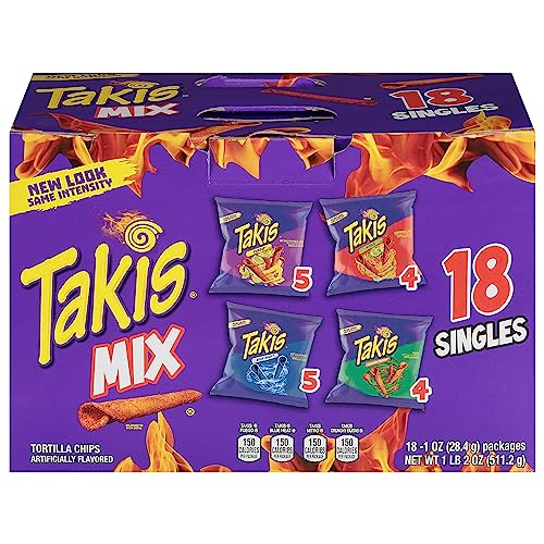 Takis, Variety Flavor Mix., 18 Count