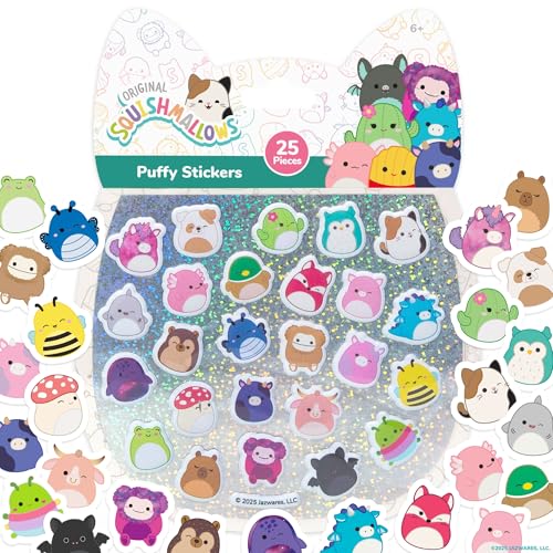 Image of Horizon Group USA Puffy Sticker Playset for Kids, Squishy Squishmallows