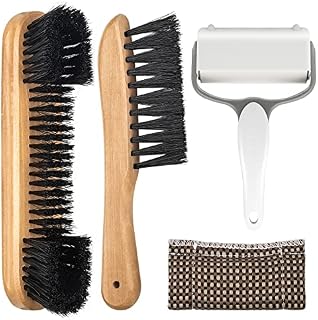 Adhafera Pool Table Brush Cleaner Kit with 4 Tools, Brush Made of Pure Solid Wood and Nylon Bristle, Snooker Accessories for Snooker Table