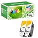 Limeink 2 Pack Black Remanufactured 30XL Ink Cartridges Use Replacement for ESP: 3.2, C110, C310, C315, Office 2150, Office 2170, Hero 3.1, Hero 5.1 Series Printers 1550532 1341080