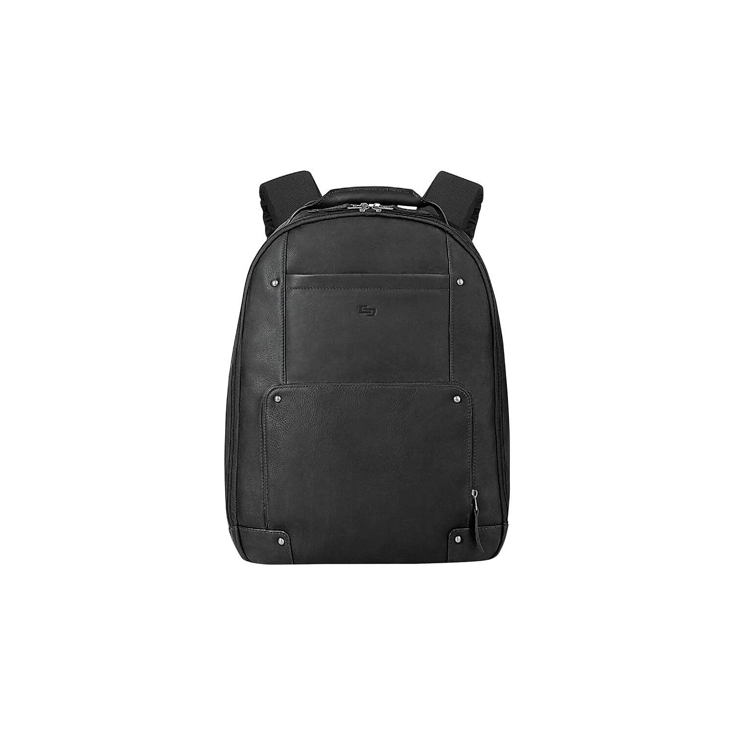 Executive 15.6 Inch Premium Leather Laptop Backpack, Espresso