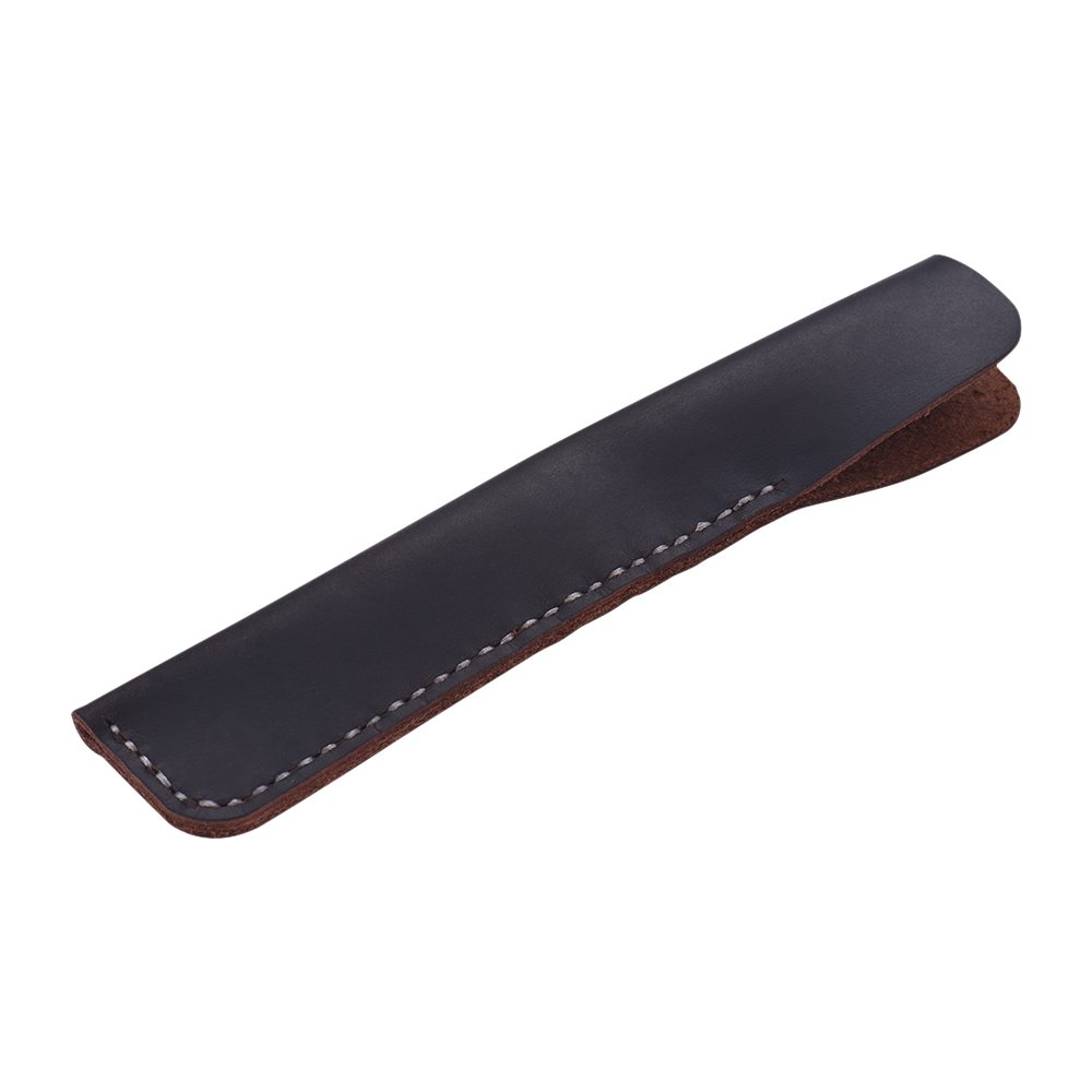 Handmade Leather Pen Case Fountain Sleeve Bag Vintage Pouch for Single Pen Stylus Ballpoint 6.3 * 1.2''