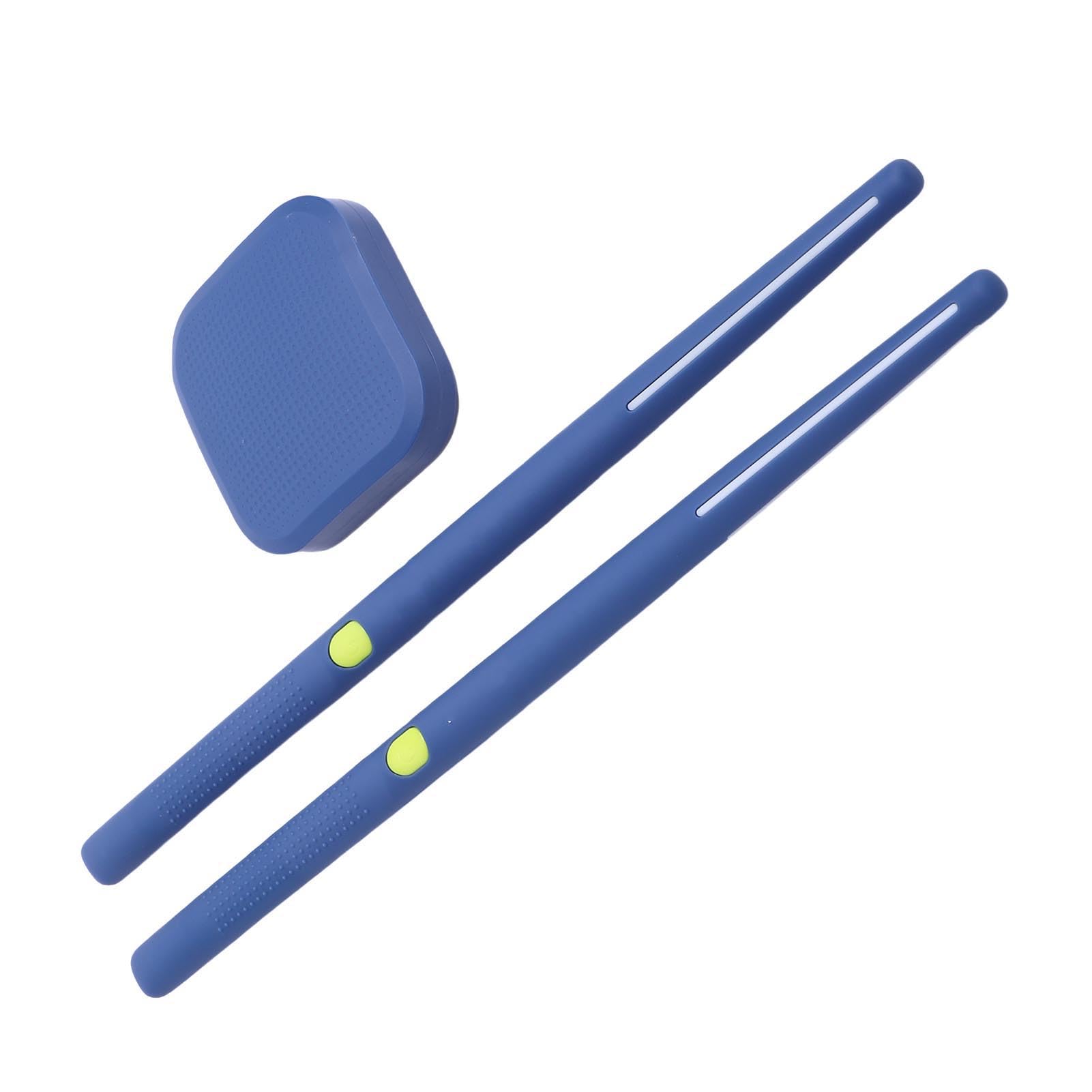 Generic Pałeczki do Perkusji Powietrznej, Cicha Praktyka 3D Motion Sensing Przenośny Zestaw Perkusji Elektronicznej z możliwością ładowania z funkcją interaktywną do Podłączenia