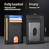 Buffway Slim Minimalist Front Pocket RFID Blocking Leather Wallets for Men and Women - Cross Black #5