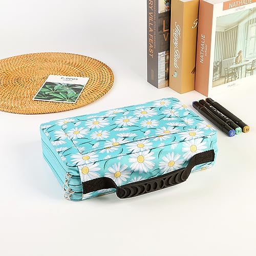 Image of 68 Slots Marker Pen Organizer Case w /Handle