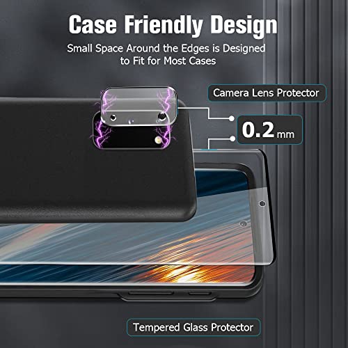 [2+2 Pack] Galaxy S20 Plus Screen Protector, 2 Pack Camera Lens Protector , Ultrasonic Fingerprint Support, 3D Curved, Hd Clear, 9H Tempered Glass Screen Protector For Samsung Galaxy S20 Plus (6.7 Inch) #TOP4
