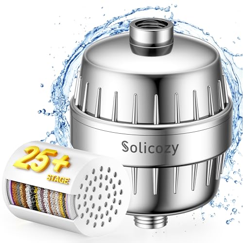 Chlorine Buster ! 25+ Stage High Output Shower Filter for Shower Heads – Softens Water Filter Removes 99% of Impurities – Improves Skin, Hair, Nails – Reduces Dry Itchy Skin, Dandruff