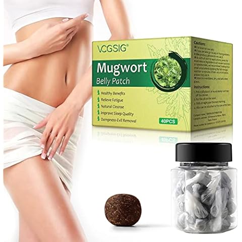 40pc Mugwort Navel Sticker-Natural Wormwood Essence Pills and Belly Sticker, Healthy Moxibustion Belly Sticker,Natural Cleanse Dampness-Evil Removal,Relieve Fatigue,Improve Sleep Quality Cover