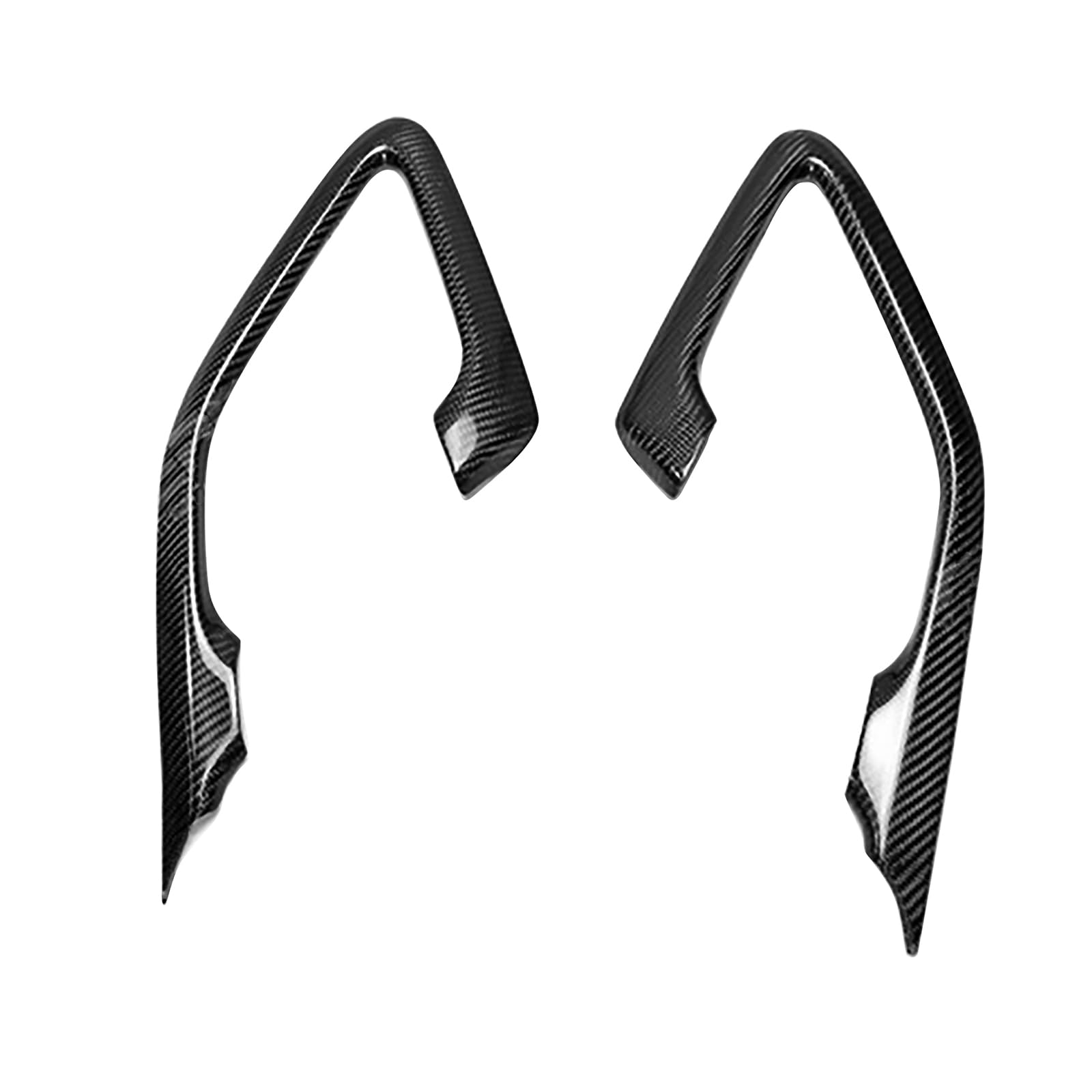 Amazon.co.jp: FINMOKAL ブラックリアルカーボンファイバー車内装ドア