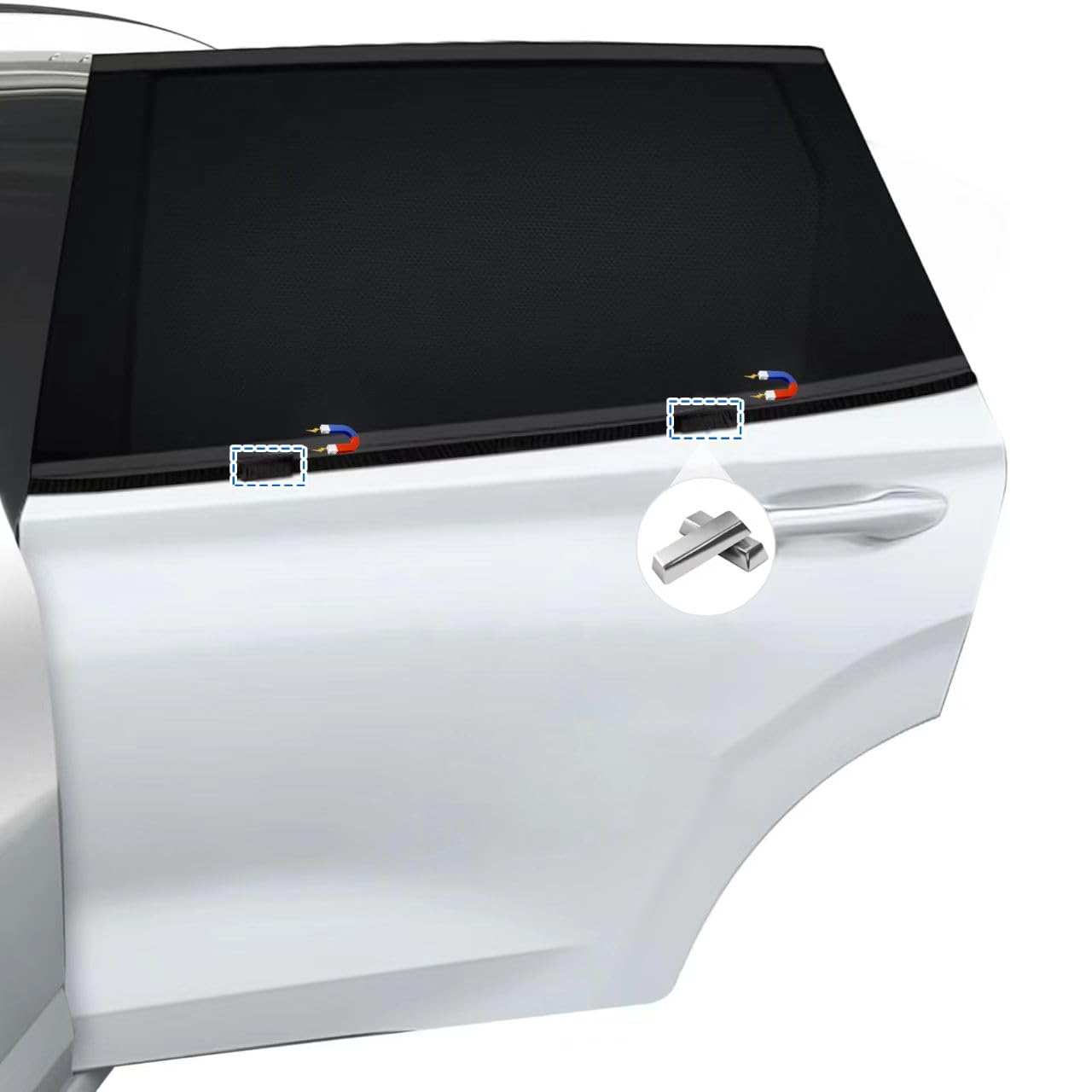 Car Window Shades [Magnetic], 2 Pack