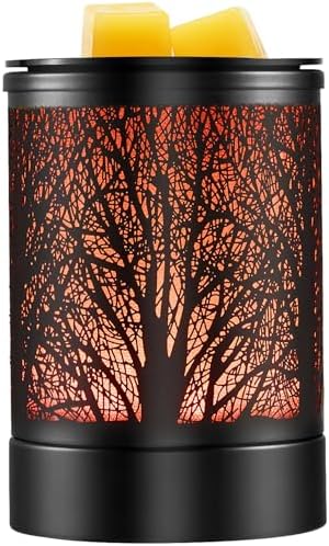 Fragrance Wax Melts Warmer with 7 Colors LED Changing Light Classic Design Scent Oil Candle Warmer for Home - Thumbnail 2