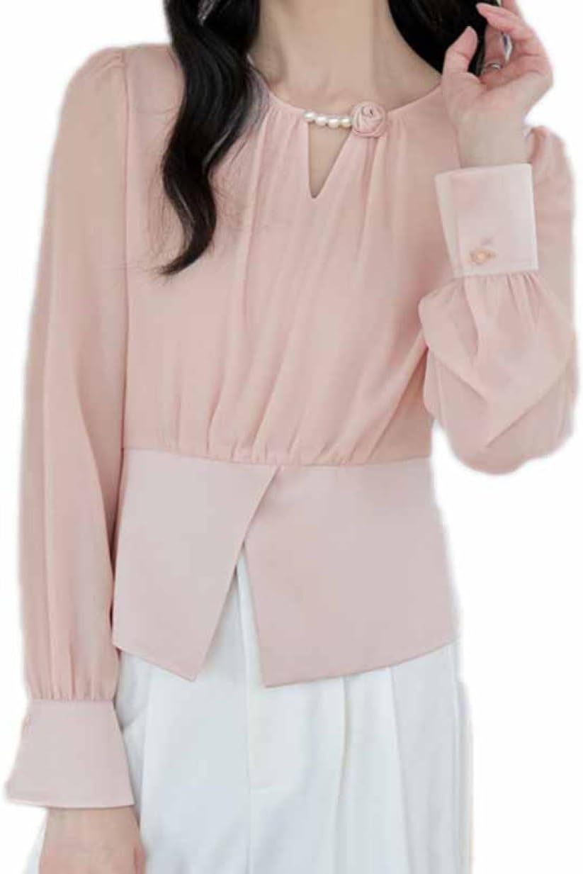 レオナール タートル 超ストレッチ トップス トリム 花柄 レオパード