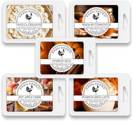 Pumpkin Patch Soy Wax Melts Variety Pack, 5 Count 16 Ounces