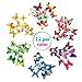 Produktbild mopalwin 72 Stück 3D Schmetterling Aufkleber Wandsticker Wandtattoo Wanddeko, Art Decor Handwerk Schmetterling abnehmbare wandgemälde Aufkleber nach Hause Dekoration