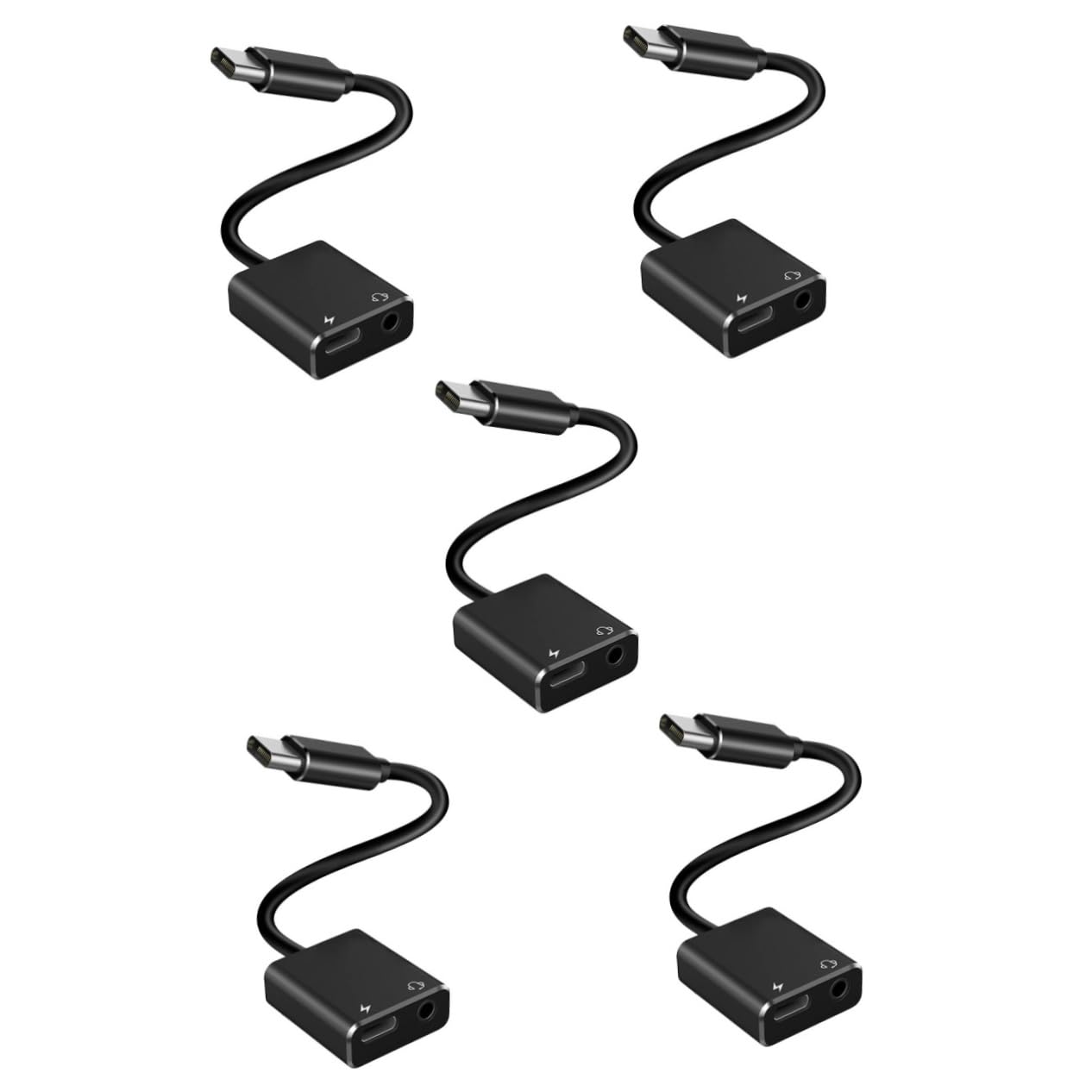 DOITOOL Adaptador De Audio USB C A Conector De 3 5 Mm (5 Unidades) para Ordenador Teléfono No Necesita Controlador.