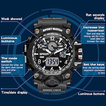Heren - Blauwe - Outdoor horloges - Outdoor - Digitaal horloge