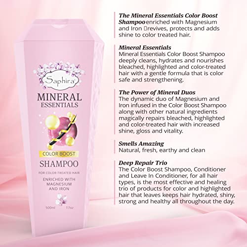 Saphira Mineral Essentials CBS4 Color Boost Shampoo For Color-Treated Hair thumb #2