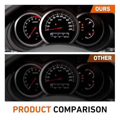 Yidcidu 5PCS DB1601 T4 Car Dashboard Light Bulbs, High Brightness Halogen Wedge Indicator, Plug and Play Anti-vibration A/C Climate Control Switch Light, Universal for Most Vehicles (White)