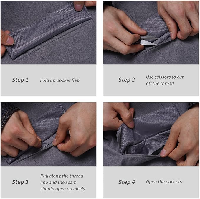 Men's Classic Fit Blazer Sport Coat 2 Button Lightweight Stretch Suit Jacket for Business & Daily4