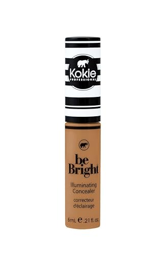 Kokie Cosmetics Be Bright - Corrector y correctores de color, bronceado profundo, 0.21 onzas líquidas