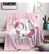 TEHALK Einhorn-Decke – Leuchtet Im Dunkeln, Superweicher Flanell, Für Mädchen, Kinder & Kleinkinder, Maschinenwaschbar