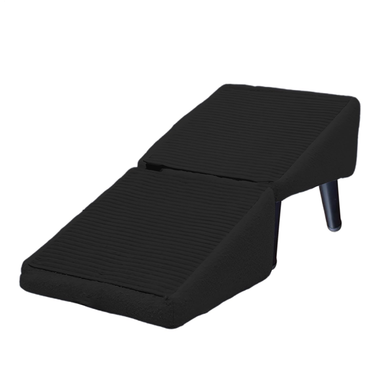 Rampa Pieghevole per Cani, Scaletta per Cani, Rampa Pieghevole Antiscivolo per C-ani e Gatti, Sgabello in Legno Convertibile 2 in1, Gradini Leggero per Animali Domestici per Letto E Divano (Nero)