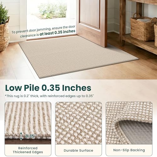 Tapete decorativo lavado 3x4 KOZYFLY trenzado miniatura 4