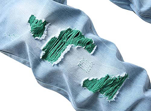 Men's Ripped Hole Slim-fit Casual Jeans4