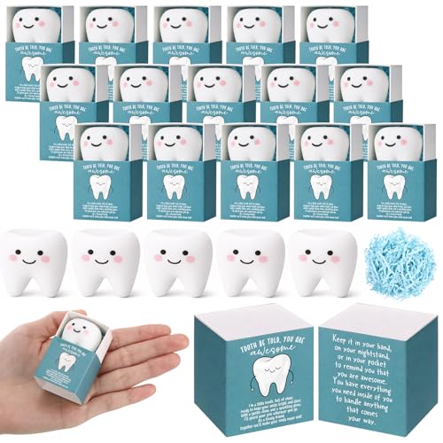 48 Sets Dental Gifts Tooth Toys with Boxes, You are Awesome Party Favors