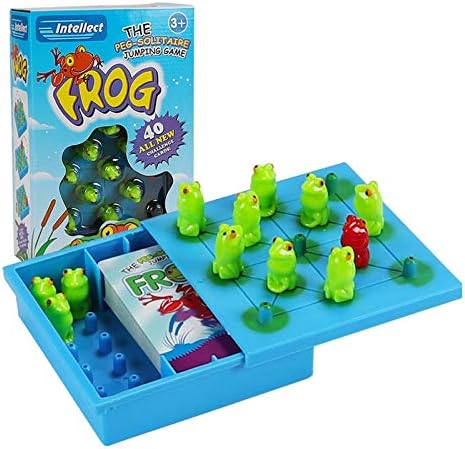 Hoppers Logic Game – Strategy Puzzle Game for Kids – Children’s Frog Game, Intelligence Game Chess and Cards, Early Education Educational Toys for Boys and Girls Age 3 and Up Fovolat