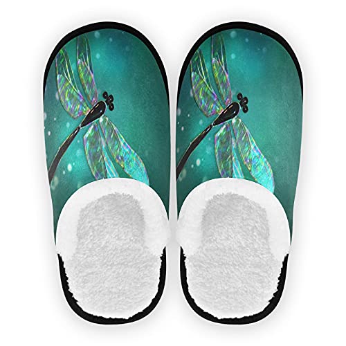 Tropical Dinosaurs Cartoon Slippers for Women Men Kids, Womens House Slippers Socks Indoor Slipper Coral Fleece House Shoes Bedroom